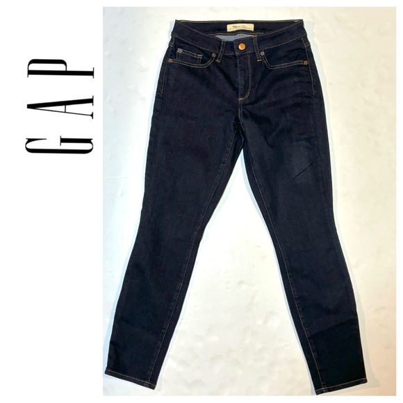 GAP Curvy True Skinny Jeans Dark Wash Like New 27 - Picture 1 of 9